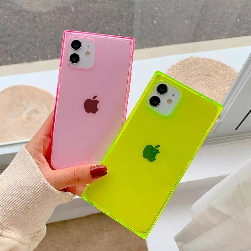 Neon Square iPhone Case