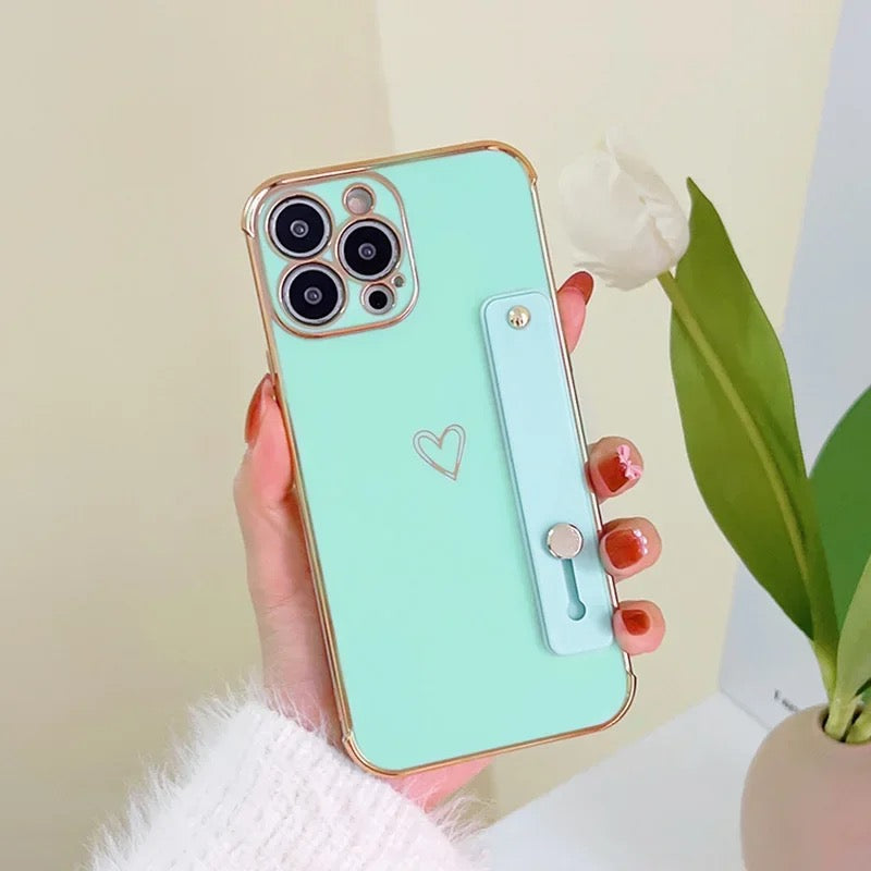 Aesthetic Heart iPhone Case + Strap