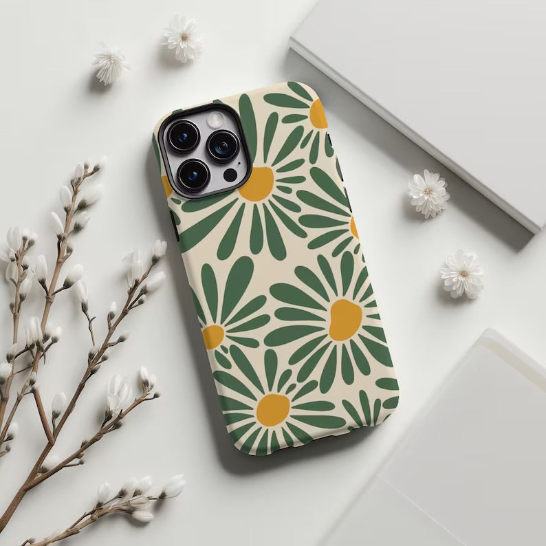 Retro Blossoms iPhone Case