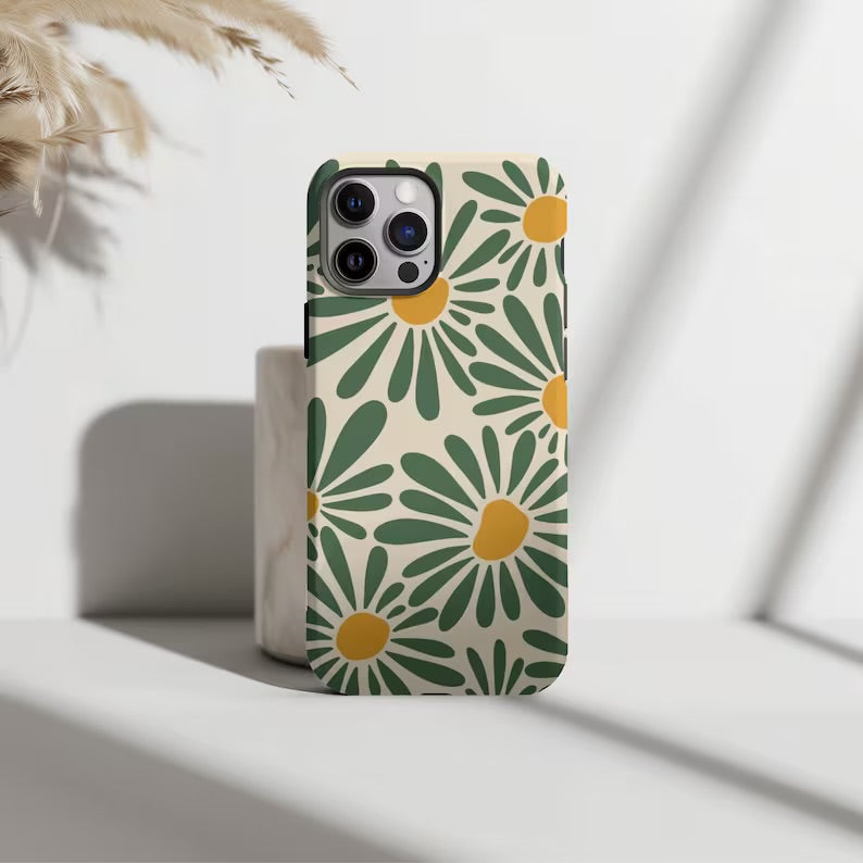 Retro Blossoms iPhone Case