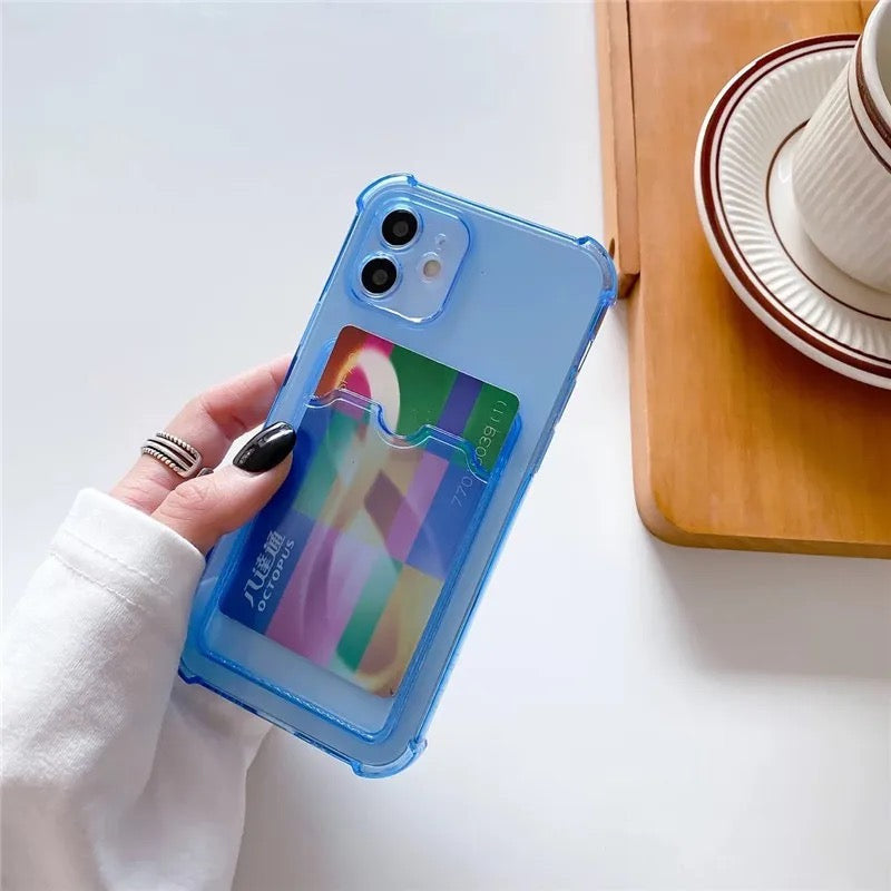 Shockproof 2-Card Holder iPhone Case