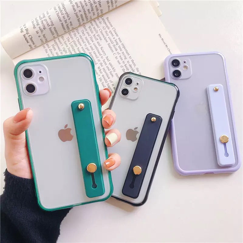 Clear Pastel iPhone Case with Strap