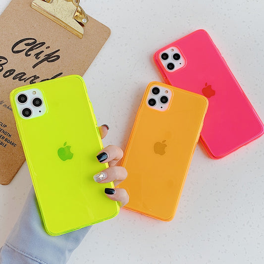 Clear Neon iPhone Case